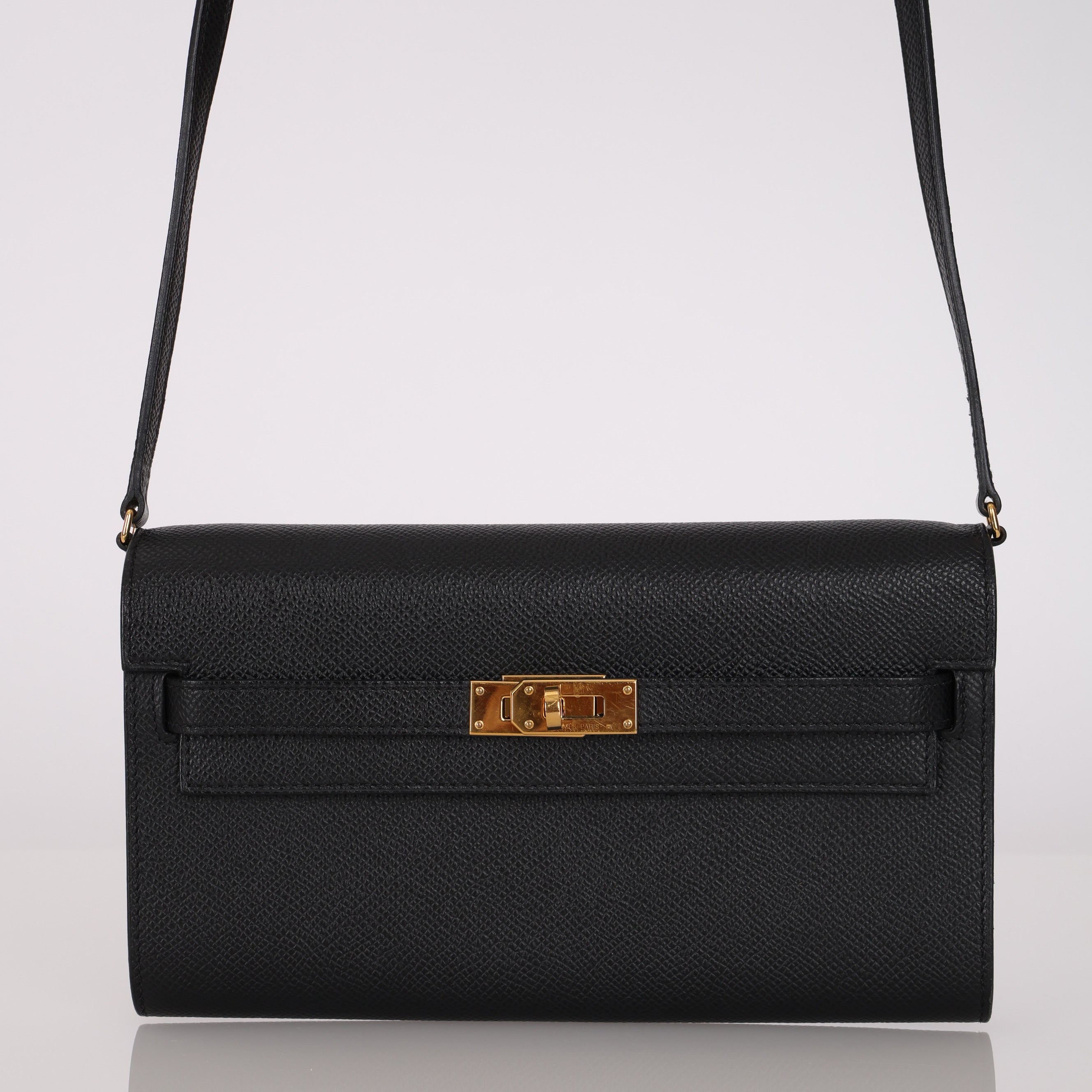Hermès Kelly to Go Wallet Noir Epsom 2021 GHW