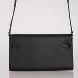 Hermès 2021 Noir Epsom Kelly to Go Wallet GHW
