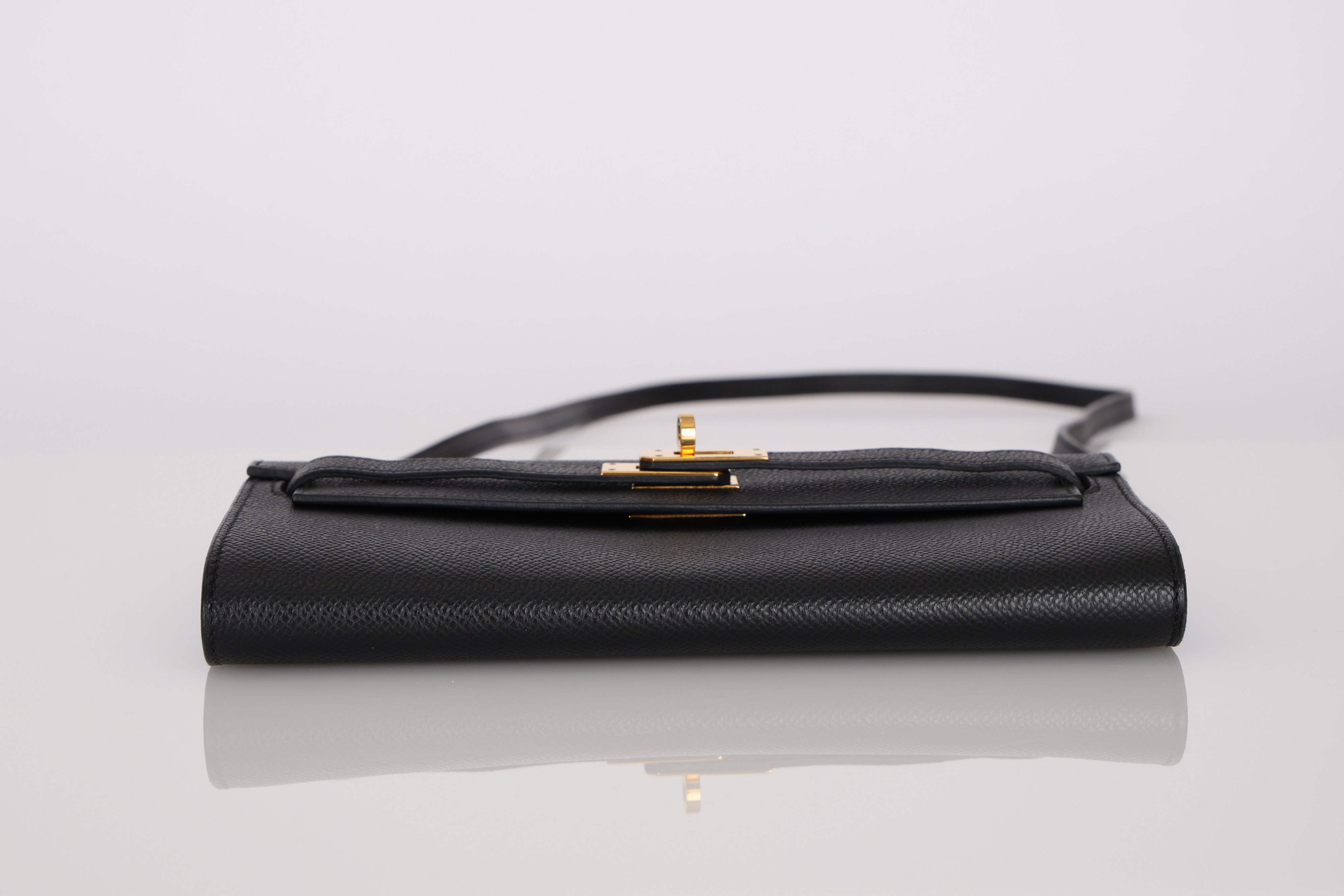Hermès Kelly to Go Wallet Noir Epsom 2021 GHW
