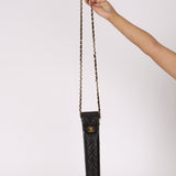 Limited Edition Chanel Umbrella Case Bag Black Lambskin 1994 24K GP