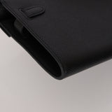 Hermès 2021 Noir Epsom Kelly to Go Wallet GHW