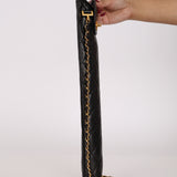 Limited Edition Chanel Umbrella Case Bag Black Lambskin 1994 24K GP