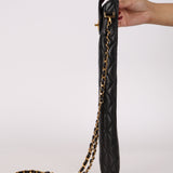 Limited Edition Chanel Umbrella Case Bag Black Lambskin 1994 24K GP