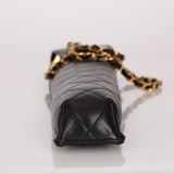 Limited Edition Chanel Umbrella Case Bag Black Lambskin 1994 24K GP