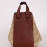 Loewe Raffia Leather-Trimmed Small Hammock