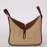 Loewe Raffia Leather-Trimmed Small Hammock