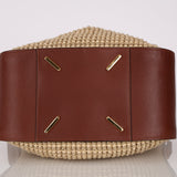 Loewe Raffia Leather-Trimmed Small Hammock