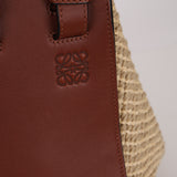 Loewe Raffia Leather-Trimmed Small Hammock