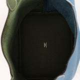 Limited Edition Hermès 2013 Vert Canopée and Bleu Thalassa Clemence Picotin 22 PHW