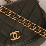 Chanel 2023 Khaki Mini Mail Clutch on Chain AGHW