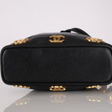 Rare Chanel 1996 Black Caviar Triple CC Mini Bucket Bag 24K GP