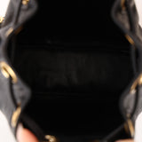 Rare Chanel 1996 Black Caviar Triple CC Mini Bucket Bag 24K GP