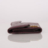 Limited Edition Dior Saddle Long Wallet Purple Ostrich 2000