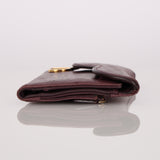 Limited Edition Dior Saddle Long Wallet Purple Ostrich 2000