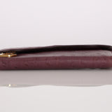 Limited Edition Dior Saddle Long Wallet Purple Ostrich 2000