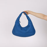 Bottega Veneta Cobalt Intercciato Small Hobo