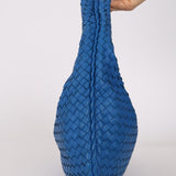 Bottega Veneta Cobalt Intercciato Small Hobo