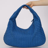 Bottega Veneta Cobalt Intercciato Small Hobo