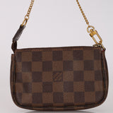 Louis Vuitton 2011 Damier Ebene Mini Chain Pochette