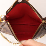 Louis Vuitton 2011 Damier Ebene Mini Chain Pochette