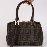 Fendi 2-Way Zucca Boston Bag