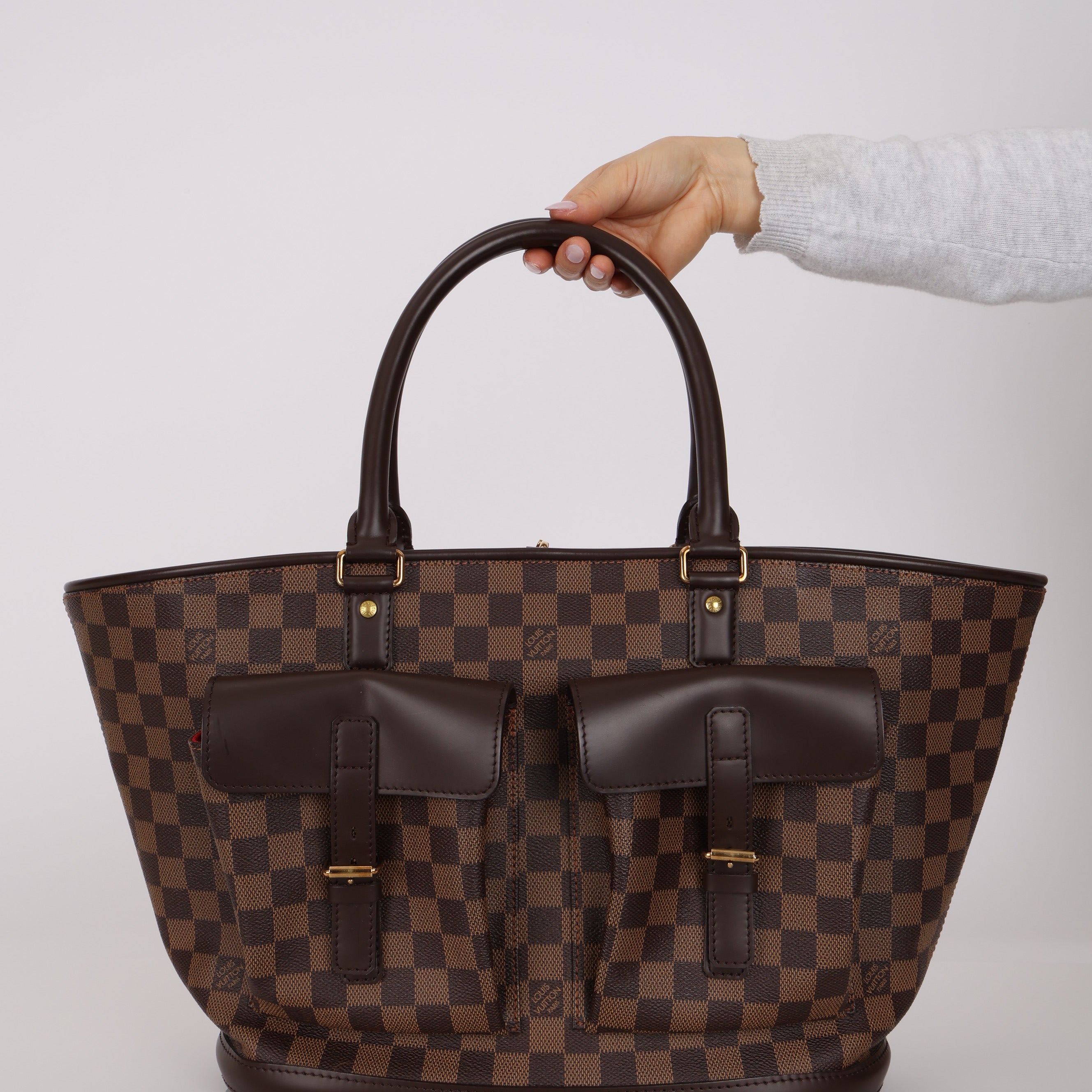 Louis Vuitton Damier Ebene Manosque GM with Pochette