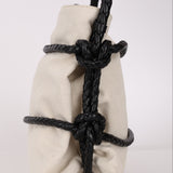 Bottega Veneta Quadronno Tote Toile and Leather