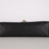 Chanel 1997 Black Caviar Medium Classic Double Flap Bag 24K GP