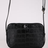 Celine Croc Embossed Mini Camera Crossbody Bag