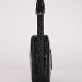 Celine Croc Embossed Mini Camera Crossbody Bag