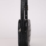 Celine Croc Embossed Mini Camera Crossbody Bag