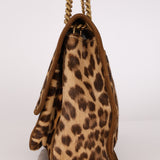 Saint Laurent Medium Niki Shoulder Bag Leopard Print Fur