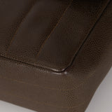 Chanel 1994 Chocolate Caviar Vertical Quilt Jumbo Single Flap 24K GP