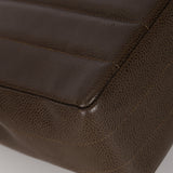 Chanel 1994 Chocolate Caviar Vertical Quilt Jumbo Single Flap 24K GP