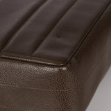Chanel 1994 Chocolate Caviar Vertical Quilt Jumbo Single Flap 24K GP