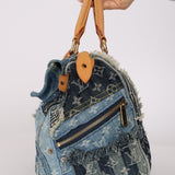 Limited Edition Louis Vuitton 2007 Monogram Denim Patchwork Speedy