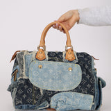 Limited Edition Louis Vuitton 2007 Monogram Denim Patchwork Speedy