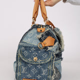 Limited Edition Louis Vuitton 2007 Monogram Denim Patchwork Speedy