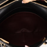 Chanel 2013 Black Lambskin Diamond CC Chain Tote