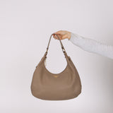 Prada Beige Leather Vitello Hobo