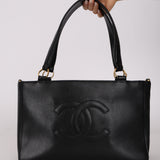 Chanel 2007 Black Caviar Timeless Tote BGHW