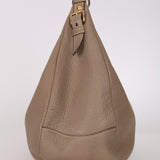 Prada Beige Leather Vitello Hobo
