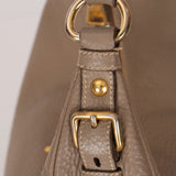 Prada Beige Leather Vitello Hobo