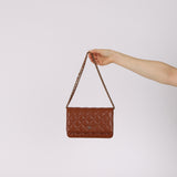 Chanel 2023 Toffee Brown Caviar Wallet on Chain GHW