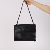 Chanel 1996 Black Calfskin Incognito Flap Edge