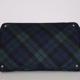 Prada Plaid Nylon Canapa Tote