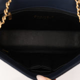 Chanel 2018 Navy Caviar Small CC Filigree Flap Bag