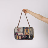 Ultra-Rare Chanel 2011 Patchwork Jumbo Single Flap Bag