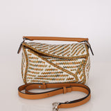 Rare Loewe Small Puzzle Bag Woven Multicolor Leather