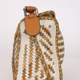 Rare Loewe Small Puzzle Bag Woven Multicolor Leather